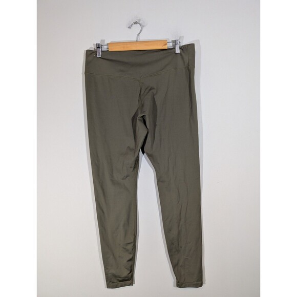 Nike Dri Fit Womens Green High Waist Athletic Leggings Sz XL Workout Training - Picture 2 of 8